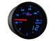 MaxTow 35 PSI Boost Gauge; Black and Blue (Universal; Some Adaptation May Be Required)