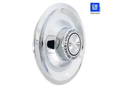 Ralley Wheel Disc Brake Cap; Chrome (67-72 Blazer, C10, C20, Jimmy, K10, K20, Suburban)