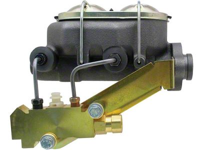 Master Cylinder with Left Mount Disc/Disc Proportioning Valve; Cast Iron (64-72 Chevelle; 64-67 Malibu)