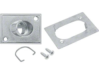 Outside Rear View Mirror Control Escutcheon and Retainer Set for Painted Sport Mirrors (71-72 Chevelle)