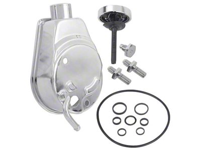 Power Steering Reservoir; Chrome (70-72 Chevelle; 73-75 454 V8 Chevelle)