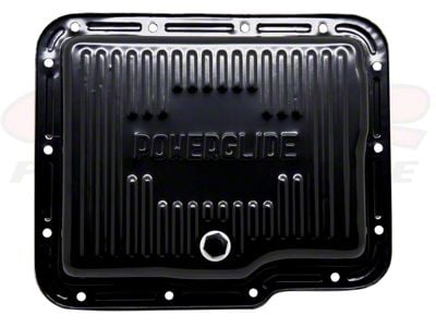 Powerglide Transmission Pan; Black (64-72 Chevelle, Malibu)