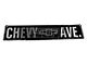 Chevy Avenue Diamond Plate Aluminum Sign