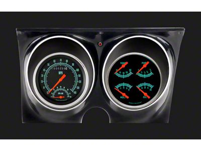 Classic Instruments G-Stock Gauge Cluster Package; Black (67-68 Camaro)