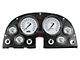 Classic Instruments Classic White Gauge Cluster Package with LS Sending Unit; Black (63-67 Corvette C2)