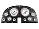 Classic Instruments White Hot Gauge Cluster Package with LS Sending Unit; Black (63-67 Corvette C2)