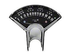 Classic Instruments Bel Era III Gauge Cluster Package; Black (55-56 150, 210, Bel Air, Nomad)