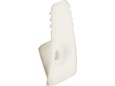 Coat Hook Retainer - White Plastic