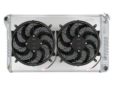 COLD-CASE Radiators Aluminum Performance Radiator with Dual 14-Inch Fans (68-72 GTO, LeMans, Tempest w/ Automatic Transmission)