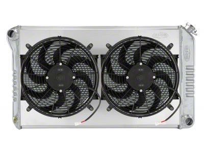 COLD-CASE Radiators Aluminum Performance Radiator with Dual 14-Inch Fans (68-72 GTO, LeMans, Tempest w/ Manual Transmission)