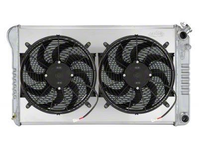 COLD-CASE Radiators LW Swap Aluminum Performance Radiator with Dual 14-Inch Fans (68-72 GTO, LeMans, Tempest)