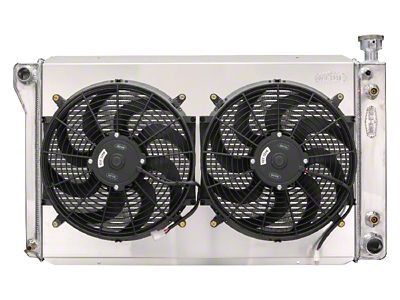 COLD-CASE Radiators Aluminum Performance Radiator with Dual 14-Inch Fans (88-98 C1500, K1500 w/o Oil Cooler)