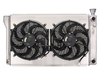 COLD-CASE Radiators Aluminum Performance Radiator with Dual 14-Inch Fans (88-98 C1500, K1500 w/ LS Swap)