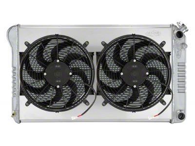 COLD-CASE Radiators LW Swap Aluminum Performance Radiator with Dual 14-Inch Fans (70-72 Monte Carlo)