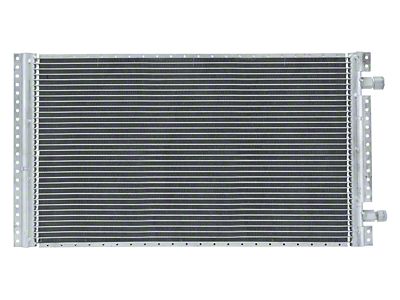 COLD-CASE Radiators Universal A/C Condenser; 26x14-Inch; Polished (Universal; Some Adaptation May Be Required)