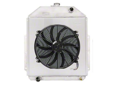 COLD-CASE Radiators Aluminum Performance Radiator with 16-Inch Fan (48-52 F1, F2 w/ Coyote Swap & Manual Transmission)