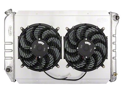 COLD-CASE Radiators Aluminum Performance Radiator with Dual 12-Inch Fans (80-84 F-100, F-150, F-250, F-350 w/ Coyote Swap)