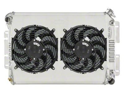 COLD-CASE Radiators Aluminum Performance Radiator with Dual 12-Inch Fans (67-69 Chevy II, Nova w/ Automatic Transmission)