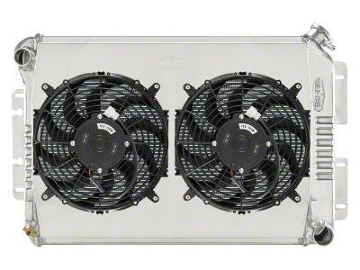 COLD-CASE Radiators Aluminum Performance Radiator with Dual 12-Inch Fans (67-69 Chevy II, Nova w/ Manual Transmission)