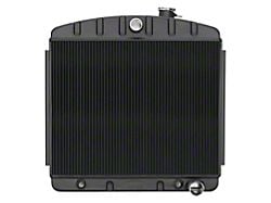 COLD-CASE Radiators Black Night Rider Series Performance Radiator (55-57 V8 150, 210, Bel Air, Nomad w/ Automatic Transmission)