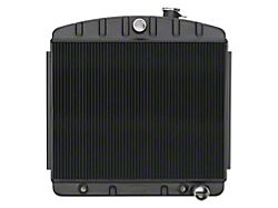 COLD-CASE Radiators Black Night Rider Series Performance Radiator (55-56 I6 150, 210, Bel Air, Nomad)