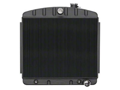 COLD-CASE Radiators Black Night Rider Series Performance Radiator (55-56 I6 150, 210, Bel Air, Nomad)