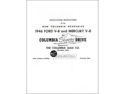 Columbia Rear Axle Installation Instructions - 8 Pages - Ford & Mercury