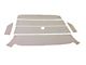 Comet Hardboard Headliner, Hardtop, Parchment, Set, 1964-65