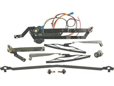 Complete Electric Wiper System - Clean Wipe - 12 Volt - Early 37 Ford Sedan & Ford Coupe