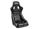 Corbeau DFX Racing Seat; Black Vinyl (Universal; Some Adaptation May Be Required)