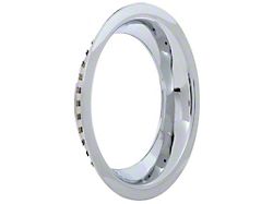 15-Inch Rally Wheel Trim Ring; 3-Inch Deep; Chrome (67-82 Corvette C2 & C3)