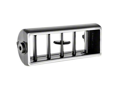 A/C Center Vent; Black with Chrome (77-82 Corvette C3)