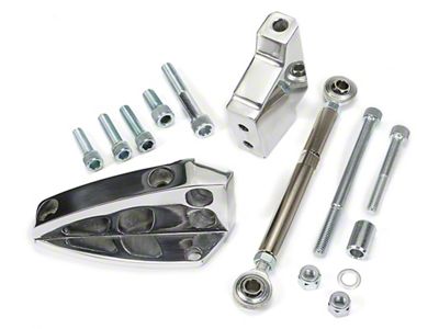 Air Conditioning Bracket Set; Billet Aluminum (57-68 Small Block V8 Corvette C1, C2 & C3 w/ Short Water Pump)