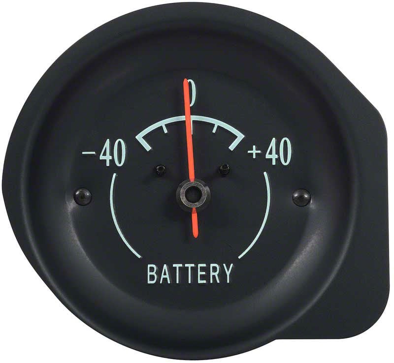 Ecklers Ammeter Gauge; Green Markings (68-71 Corvette C3)