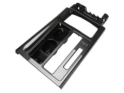 Automatic Console Shift Plate; Black Carbon Fiber Look (94-96 Corvette C4)