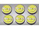 C4 Style Fluid Cap Covers; Solid Yellow (84-96 Corvette C4 w/ Manual Transmission)