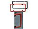 Corvette Clean Plate License Frame Red Altec