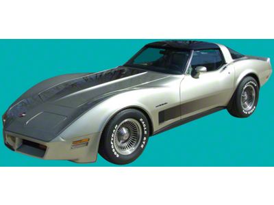 Collector Edition Body Stripe Kit; Brown (1982 Corvette C3)