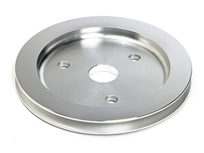 Crankshaft Pulley; 1-Groove; Machined Aluminum (57-68 Small Block V8 Corvette C1, C2 & C3 w/ Short Water Pump)