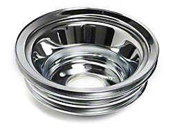 Crankshaft Pulley; 3-Groove; Chrome (69-74 Big Block V8 Corvette C3)