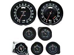 Dash Gauge Kit without Speed Warning; 6500 Redline (69-71 Corvette C3)