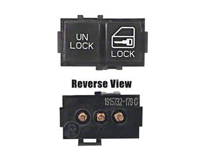 Door Lock Switch; Passenger Side (84-85 Corvette C4)