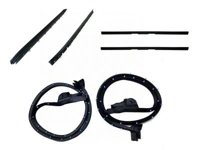 Door Seal and Belt Weatherstrip Kit; Driver and Passenger Side (84-89 Corvette C4)