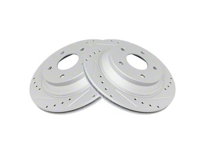 Drilled and Slotted Rotors; Front Pair (88-95 Corvette C4 w/o Heavy Duty Suspension)