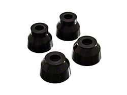 Front Ball Joint Dust Boots; Black (84-96 Corvette C4)