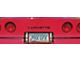 Front Bumper Lettering Inlay Decals; Red (84-90 Corvette C4)