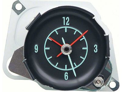 In-Dash Clock with Green Markings (68-71 Corvette C3)