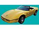 Indianapolis 500 Pace Car Decal Kit; Gold/Black (1986 Corvette C4)