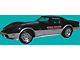 Indianapolis 500 Pace Car Stripe Kit; Red/Silver (1978 Corvette C3)