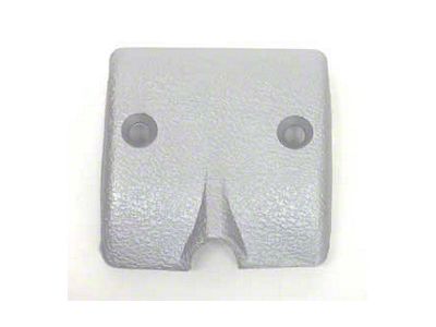 Corvette Inside Rear View Mirror Bracket Cover, Silver, 1967